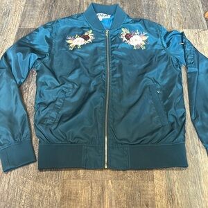 Joey Graceffa Floral Eden Bomber Jacket Size S